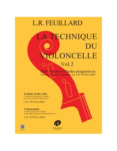 FEUILLARD L.R.-Technique 2º pour violoncelle