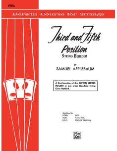 APPLEBAUM S.-String Builder: 3rd and 5th Position for Viola