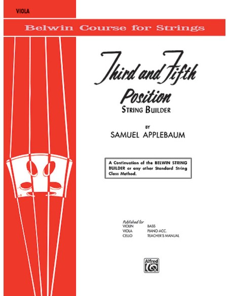 APPLEBAUM S.-String Builder : 3e et 5e position pour alto