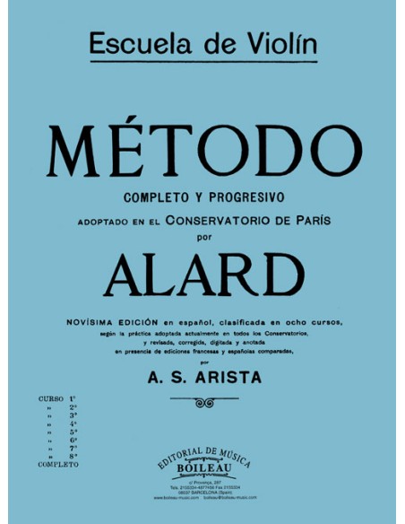 ALARD D.-6th Method for Violin
