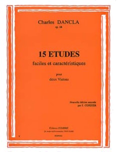 DANCLA C.-Easy Studies (15) Op.68 pour 2 violons