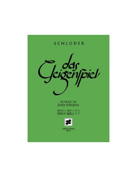 SCHLODER J.-Das Geigenspiel (Metodo) Vol.2º Parte 1ª per Violino