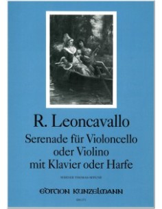 LEONCAVALLO R.-Serenade für Violine (Violoncello) und Klavier (Harfe)