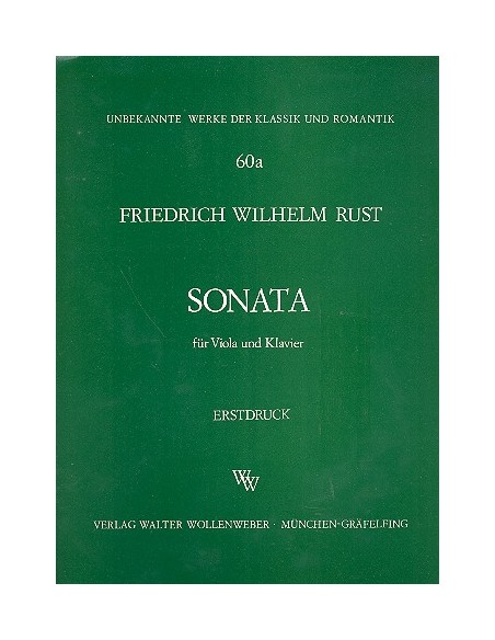 RUST F.W.-Sonata per Viola e Pianoforte (Laud)