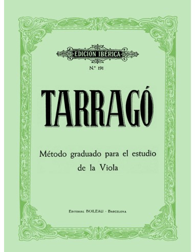 TARRAGO G.-Metodo per Viola (Iberico)
