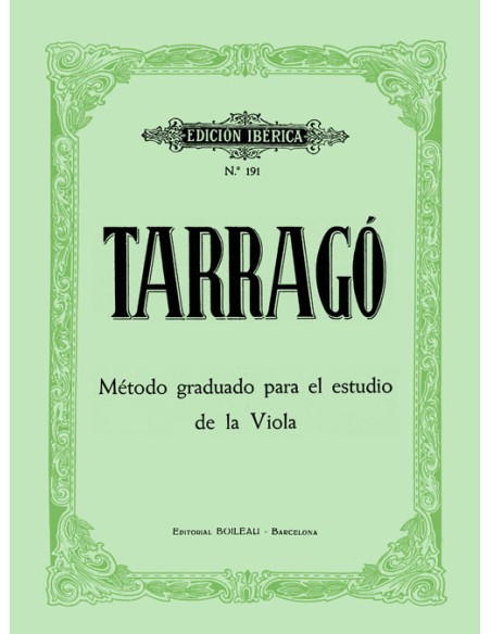 TARRAGO G.-Metodo per Viola (Iberico)