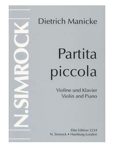 MANICKE D.-Partita Piccola para Violin y Piano