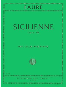FAURE G.-Siciliana Op.78 for Cello and Piano