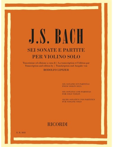 BACH J.S.-Sonate e Partite per Violino (Lipizer)