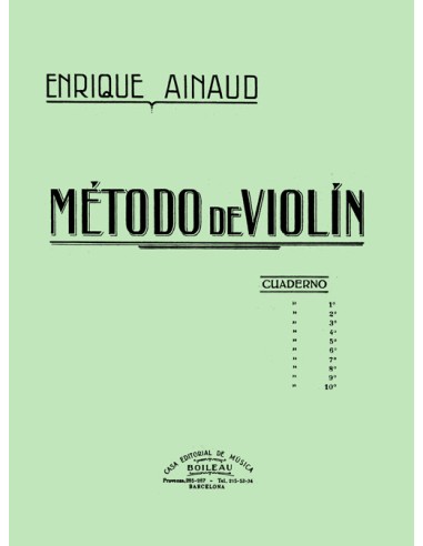 AINAUD E.-Metodo 1 per Violino