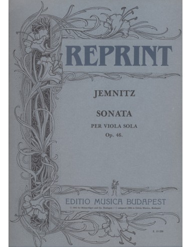 JEMNITZ S.-Sonate Op.46 für Viola