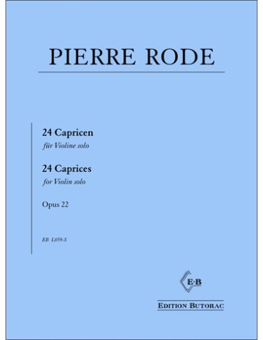 RODE P.-Caprichos (24) for Violin