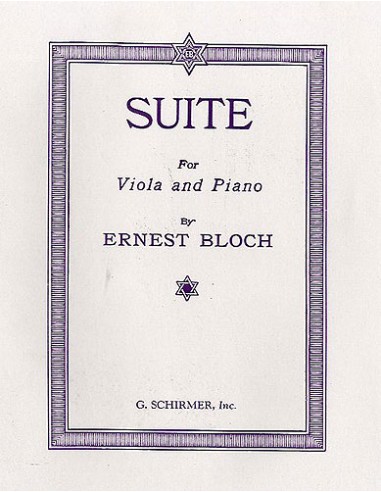 BLOCH E.-Suite per Viola e Pianoforte