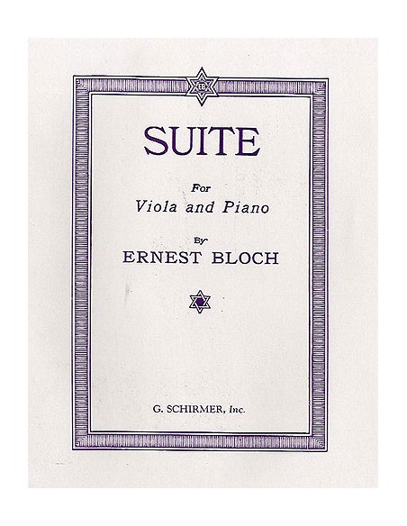 BLOCH E.-Suite per Viola e Pianoforte