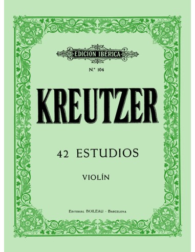 KREUTZER R.-Studi e Caprichos (42) per violino (iberico)