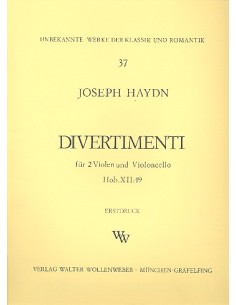 HAYDN J.-Divertimentos (12) (Hob.XII/19) for 2 Violas and Cello