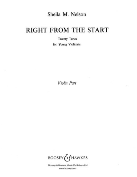 NELSON S.M.-Right from Start for Violin