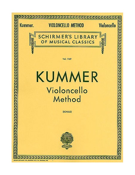 KUMMER K.-Op.60 Method for Cello (Schultz)