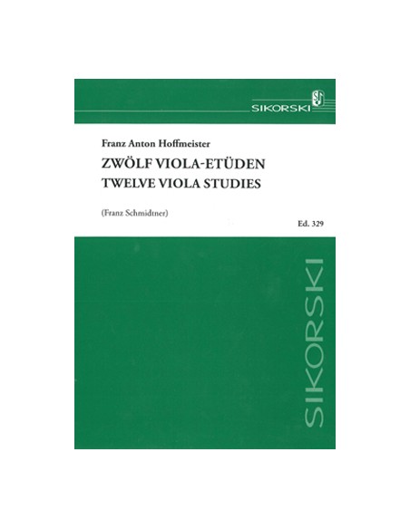 HOFFMEISTER F.A.-Etüden (12) für Viola (Schmidtner)