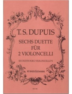 DUPUIS T.S.-Duetos (6) para 2 Violoncellos