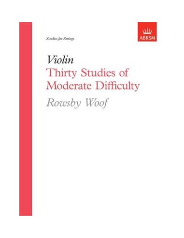 WOOF R.-Medium Difficulty Studies (30) pour violon