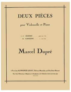 DUPRE M.-Legende per violoncello e pianoforte