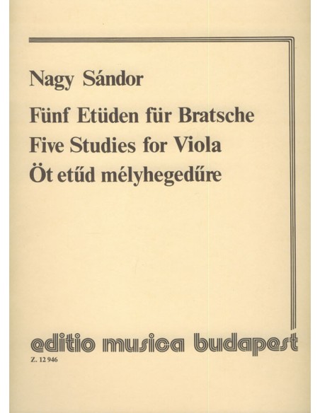 NAGY S.-Etüden (5) für Viola