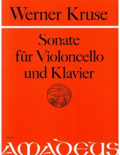 KRUSE W.-Sonate en la mineur (1985) pour violoncelle et piano