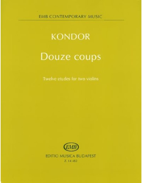 KONDOR A.-Douze Coups (12 studi) per 2 violini