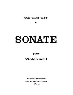 TON THAT THIET-Sonate für Violine