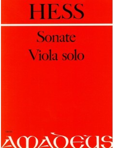 HESS W.-Sonate opus 77 pour alto