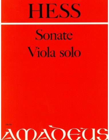 HESS W.-Sonata Op. 77 per viola