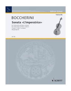 BOCCHERINI L.-Sonata in La maggiore "L'Imperatrice" per violoncello e pianoforte (Speck/Berger)