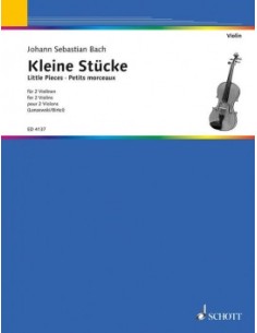 BACH J.S.-Petites pièces pour 2 violons (Lenzewski)