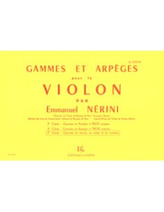 NERINI E.-Escalas y Arpegios 3º para Violin