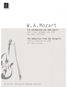 MOZART W.A.-LEnlèvement du sérail (K.384) pour 2 violons (Braun/Kovacic)