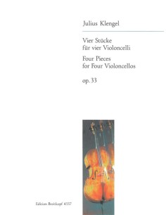 KLENGEL J.-Pieces (4) Op.33 for 4 Cellos