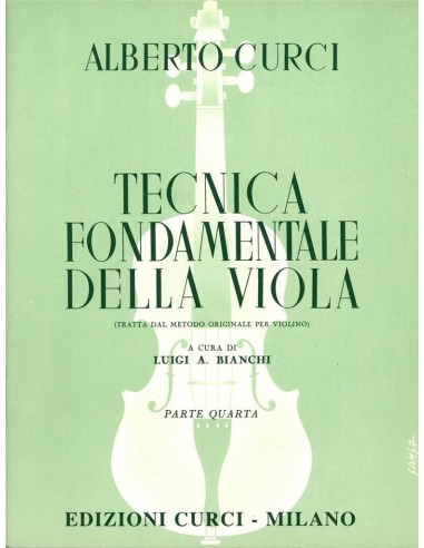 CURCI A.-Fundamental Technique 4º for Viola (Bianchi)