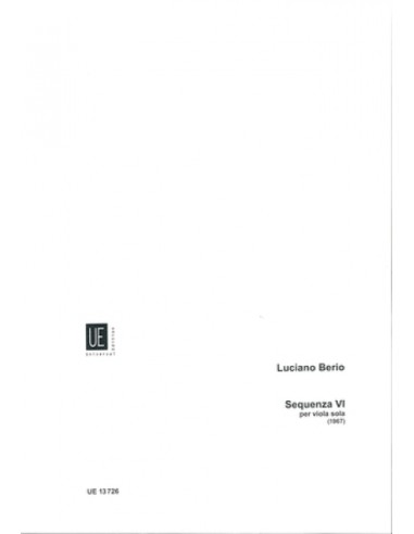 BERIO L.-Sequenza VI per Viola