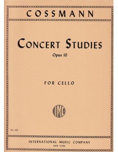 COSSMANN B.-Studi da concerto Op.10 per violoncello