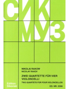 RAKOW N.-Quartets (2) for 4 Cellos (Ribke)