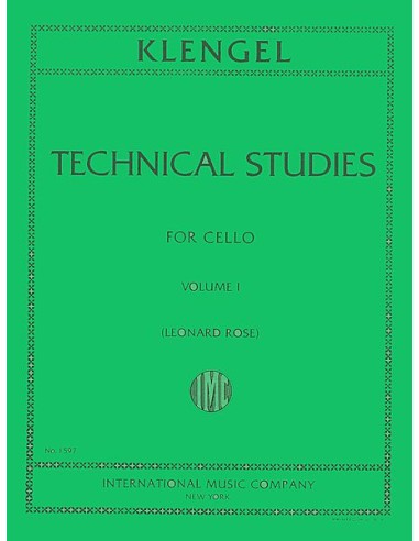 KLENGEL J.-Technical Studies Vol.1 for Cello (Rose)