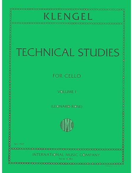 KLENGEL J.-Technical Studies Vol.1 pour violoncelle (Rose)