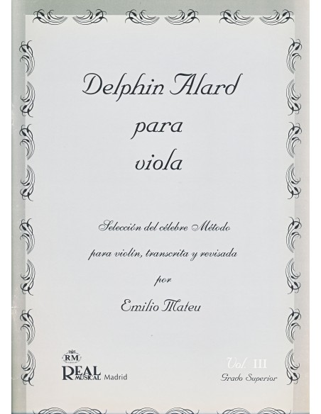 ALARD D.-Studies Vol.3 (Higher Grade) for Viola (Mateu)