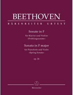 BEETHOVEN L.V.-Sonata Op. 24 in Fa maggiore "Primavera" per violino e pianoforte (Urtext) (Brown)