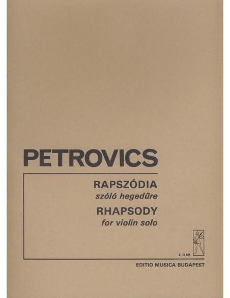 PETROVICS E.-Rhapsody pour violon