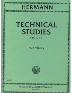 HERMANN F.-Technical Studies Op.22 for Viola