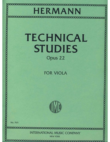 HERMANN F.-Technical Studies Op.22 for Viola