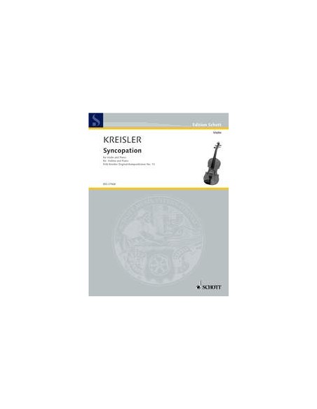 KREISLER F.-Sincope per Violino e Pianoforte