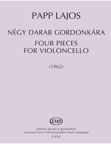 PAPP L.-Pieces (4) pour violoncelle